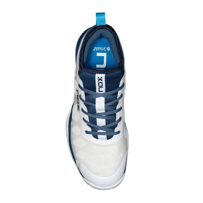 NOX NERBO White/Blue 2024 Padel Shoes