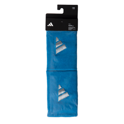 ADIDAS L Blue Grey Wristband X2