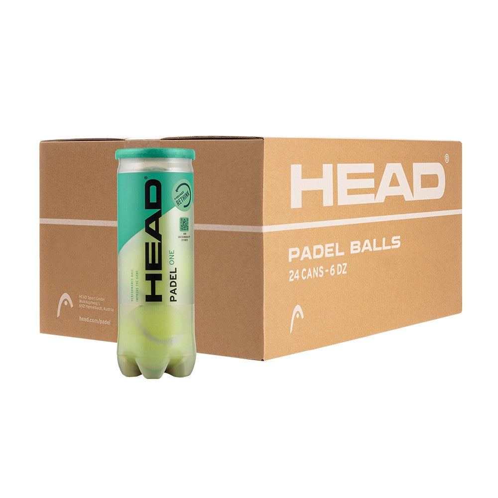 HEAD Padel ONE Padel Balls Box (24 Pcs)