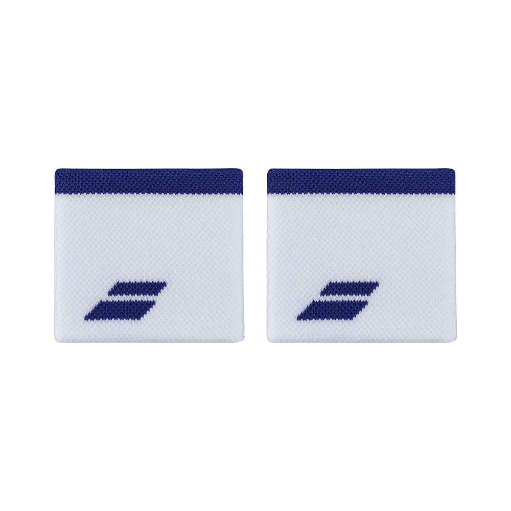 BABOLAT LOGO White Blue Wristband