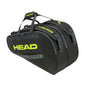 HEAD BASE Padel Bag M 2023 Negro/Amarillo (Paletero)